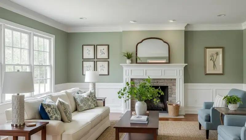 Professional interior painting in Knoxville, TN showcasing smooth walls and vibrant, expert finishes
