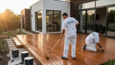Professional deck staining and sealing by expert painters in Knoxville, TN for lasting wood protection