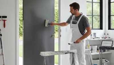 Professional door painting service by expert house painters in Knoxville, TN