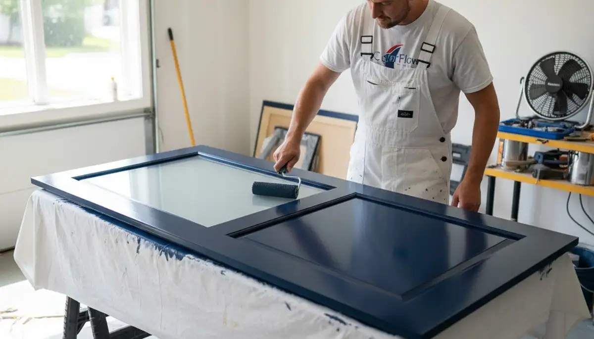Professional door painting service in Knoxville, TN by expert house painters for lasting curb appeal