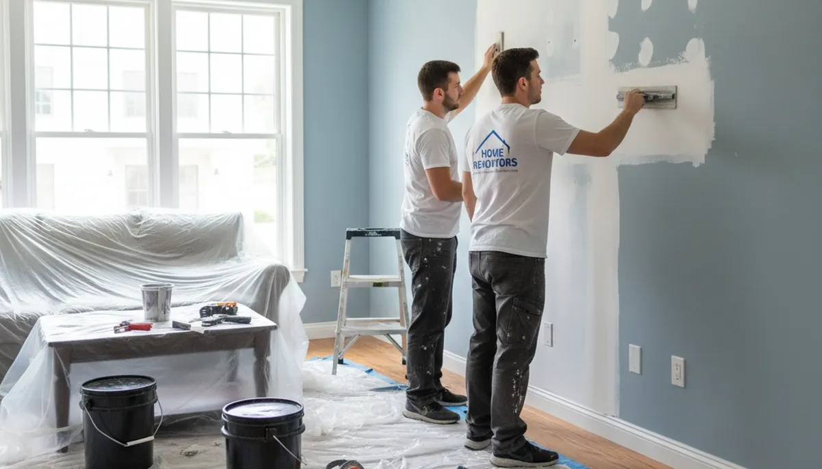Professional drywall repair and wall restoration in Knoxville, TN homes by expert painters