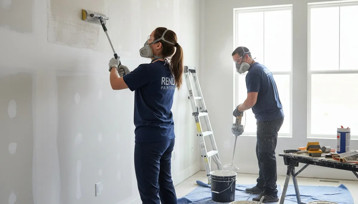 Professional drywall repair and wall restoration in Knoxville, TN home by expert painting contractors