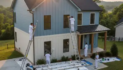Professional exterior house painting service in Knoxville, TN by local painting experts