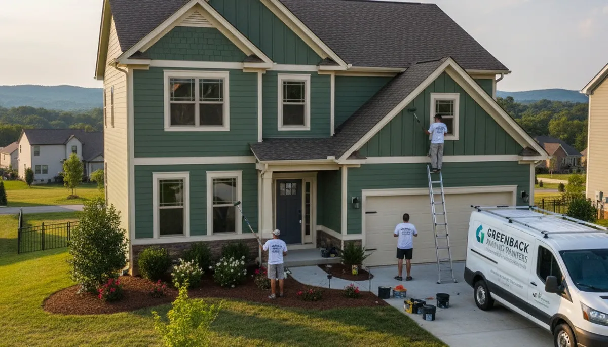 Professional house painters providing exterior home painting in Knoxville, TN