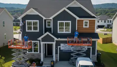 Professional house painters in Knoxville TN providing expert residential exterior painting services
