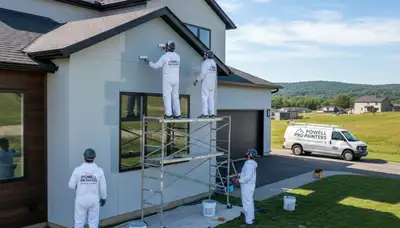 Professional house painters in Knoxville TN providing expert residential exterior painting services