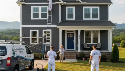 Professional house painters in Knoxville TN providing expert residential exterior painting services