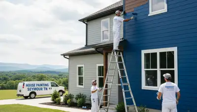Professional house painters improving home exterior curb appeal in Knoxville, TN