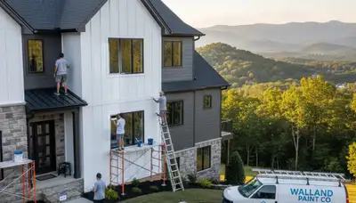 Professional house painters updating exterior home colors in Knoxville, TN