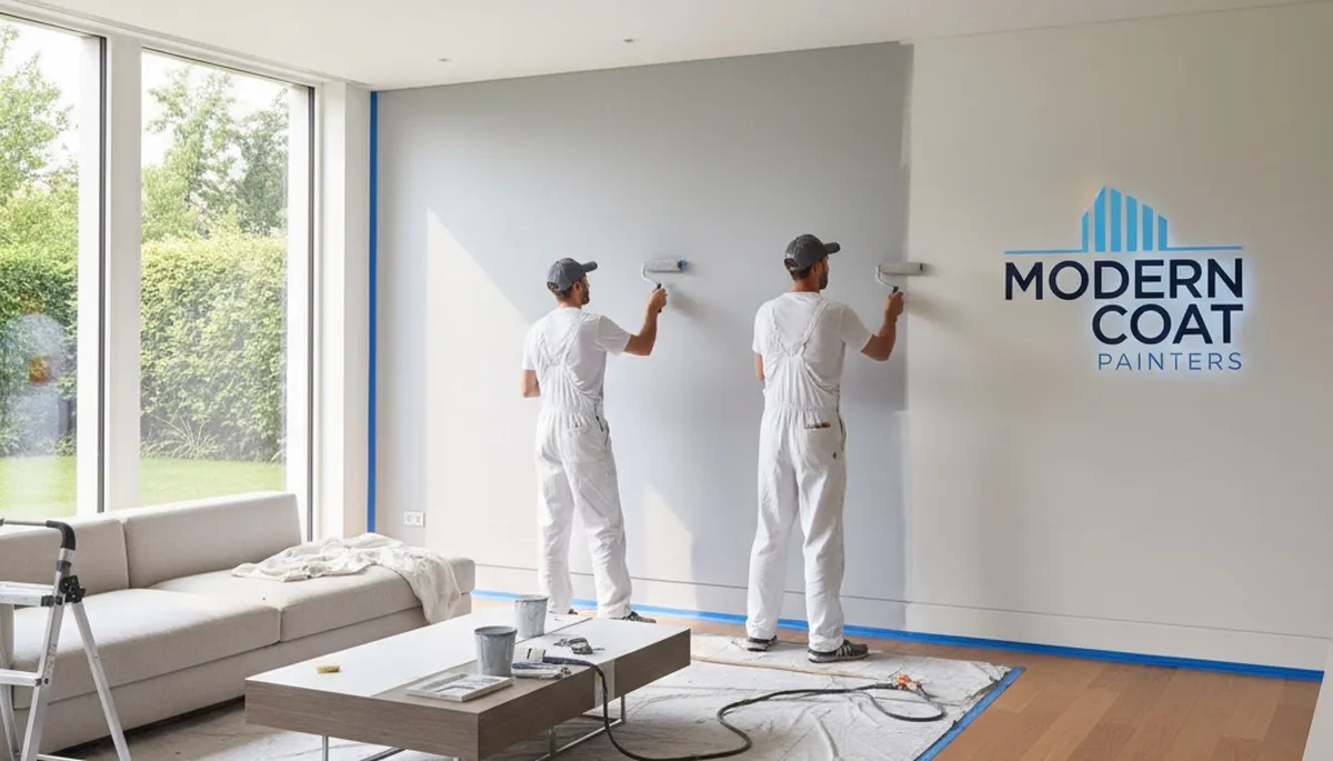 Professional interior house painting in Knoxville, TN by expert painters applying smooth wall finishes