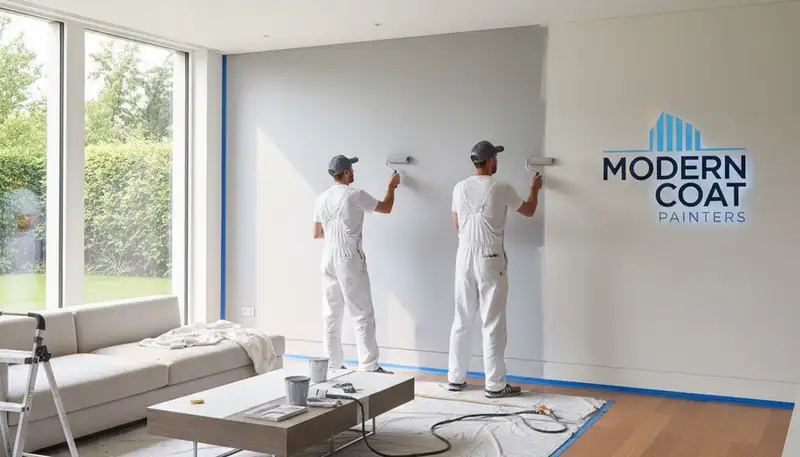 Professional interior house painting in Knoxville, TN by expert painters applying smooth wall finishes