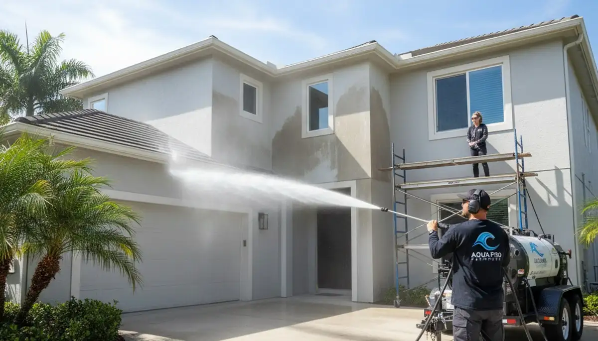 Professional pressure cleaning service restoring home exterior in Knoxville, TN