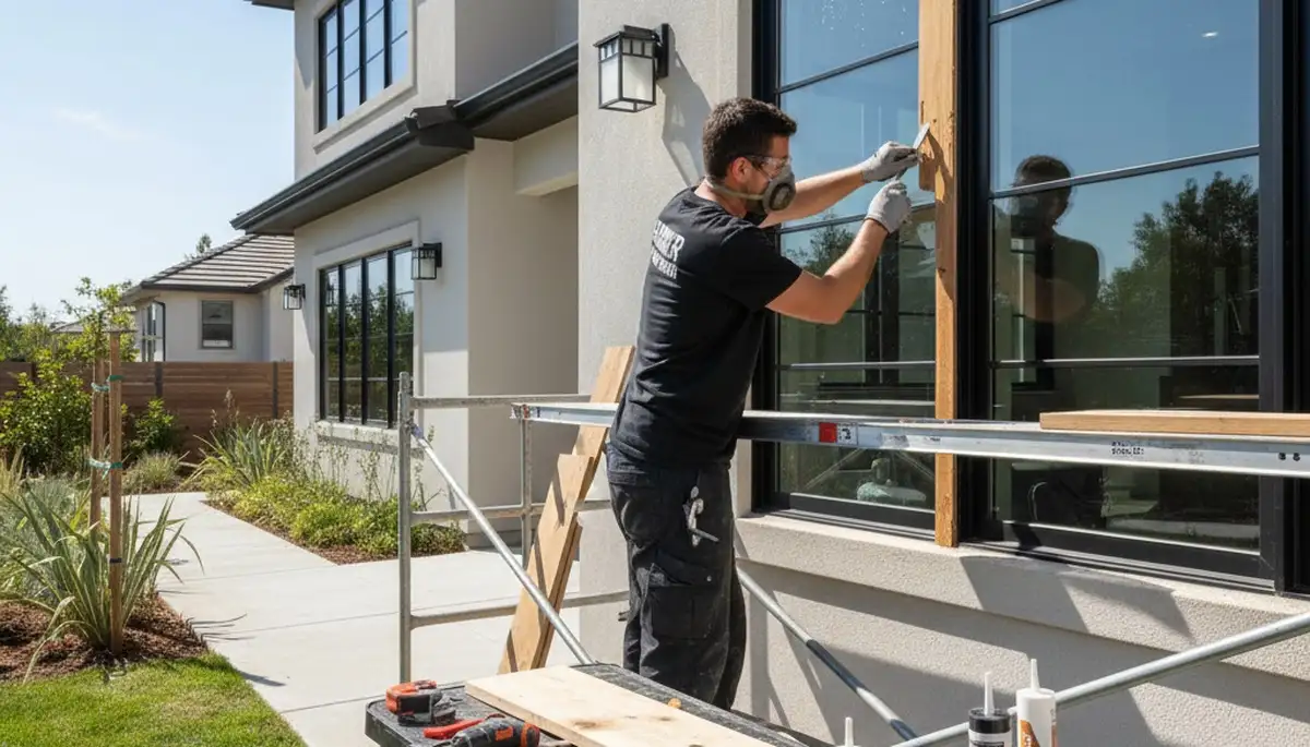 Professional wood rot repair and exterior wood restoration in Knoxville, TN home